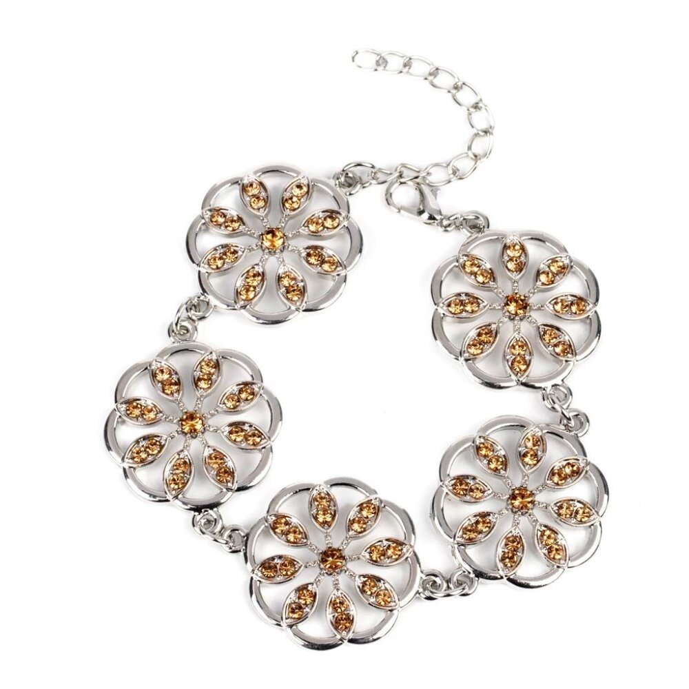 🆕Paparazzi Bracelet *🤎*-​Blooming Bling - Brown- Free Gift~~